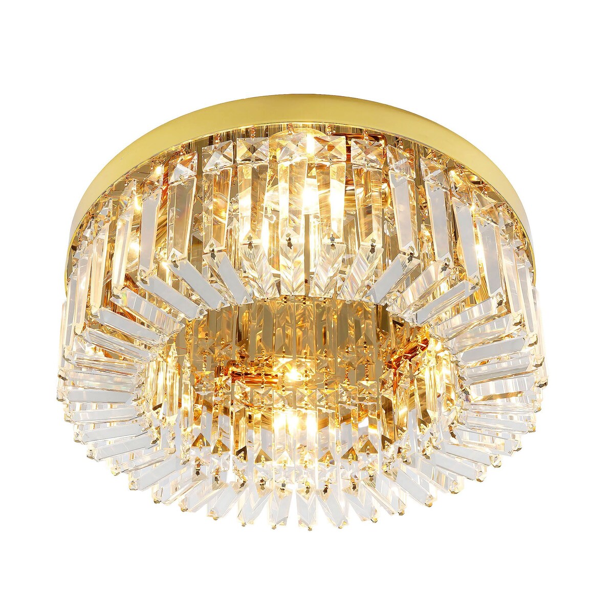 Lampa Sufitowa App1728-6C 50Cm Złoty, Szkło