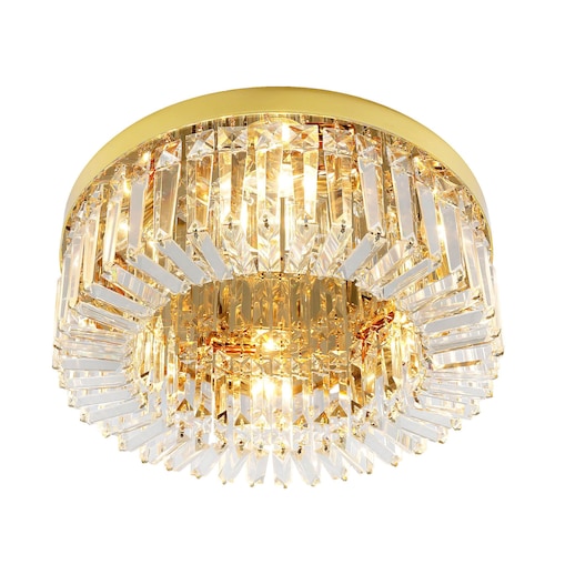 Lampa Sufitowa App1728-6C 50Cm Złoty, Szkło