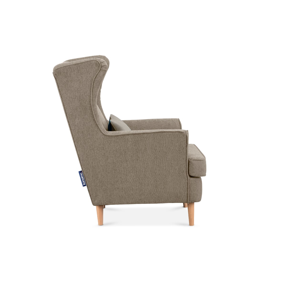 KONSIMO STRALIS Fotel, kolor brązowy