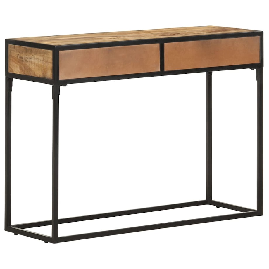 vidaXL Stolik typu konsola, 100 x 35 x 75 cm, lite drewno mango