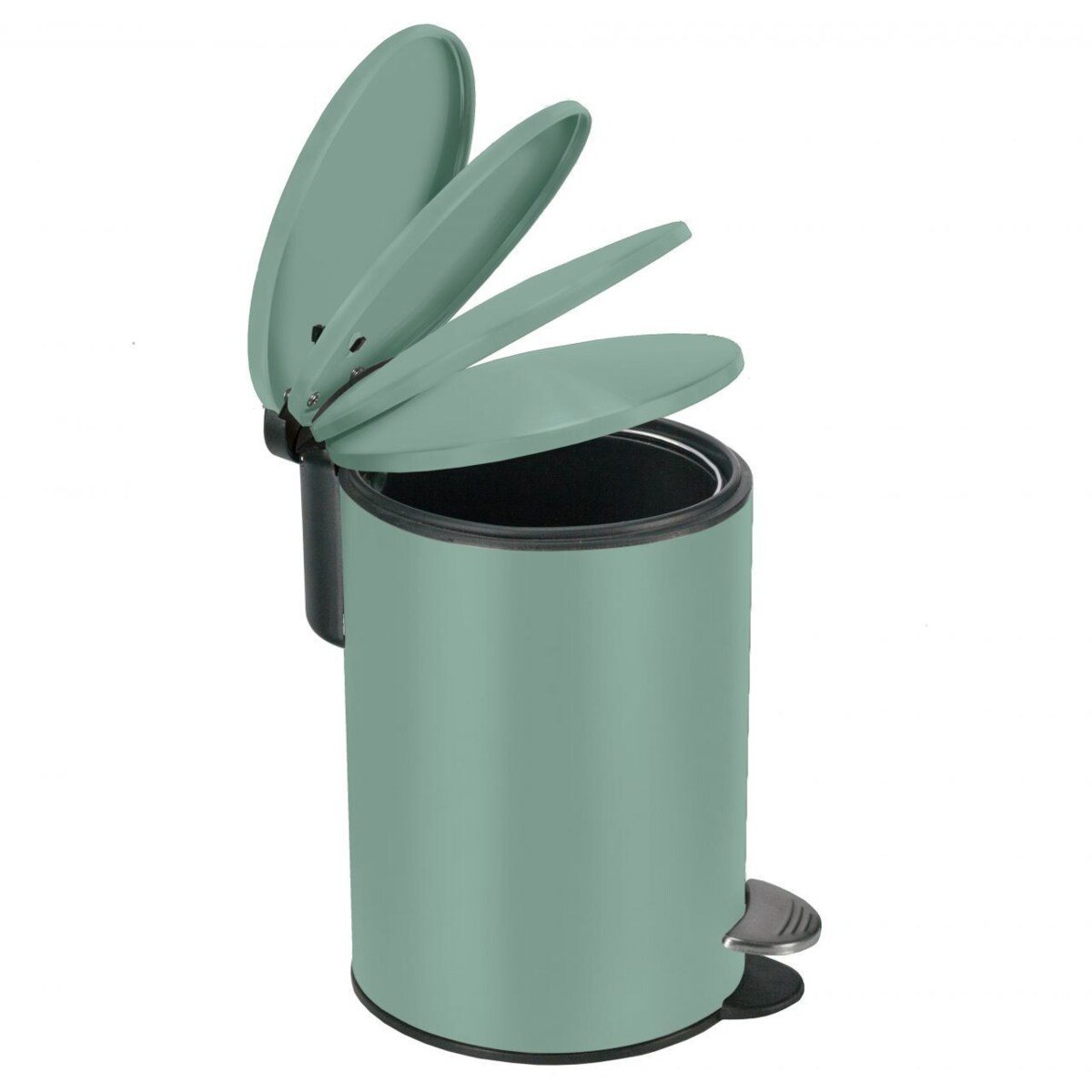 Kleine Wolke Silence Kosz łazienkowy zielony wkład/ciche zamykanie 3 litry