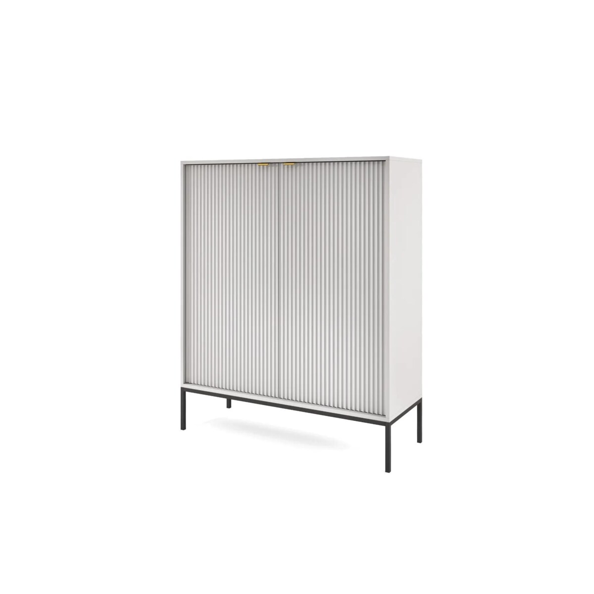 Komoda MILONA 2D 104 cm szara mat