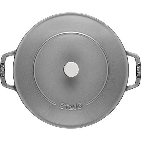Głęboka patelnia do duszenia z pokrywką Staub - 24 cm, Grafitowy