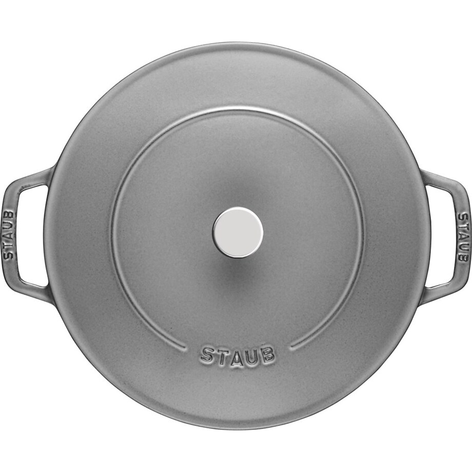 Głęboka patelnia do duszenia z pokrywką Staub - 24 cm, Grafitowy