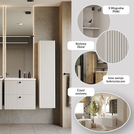 Słupek łazienkowy TIGO 1D KASZMIR