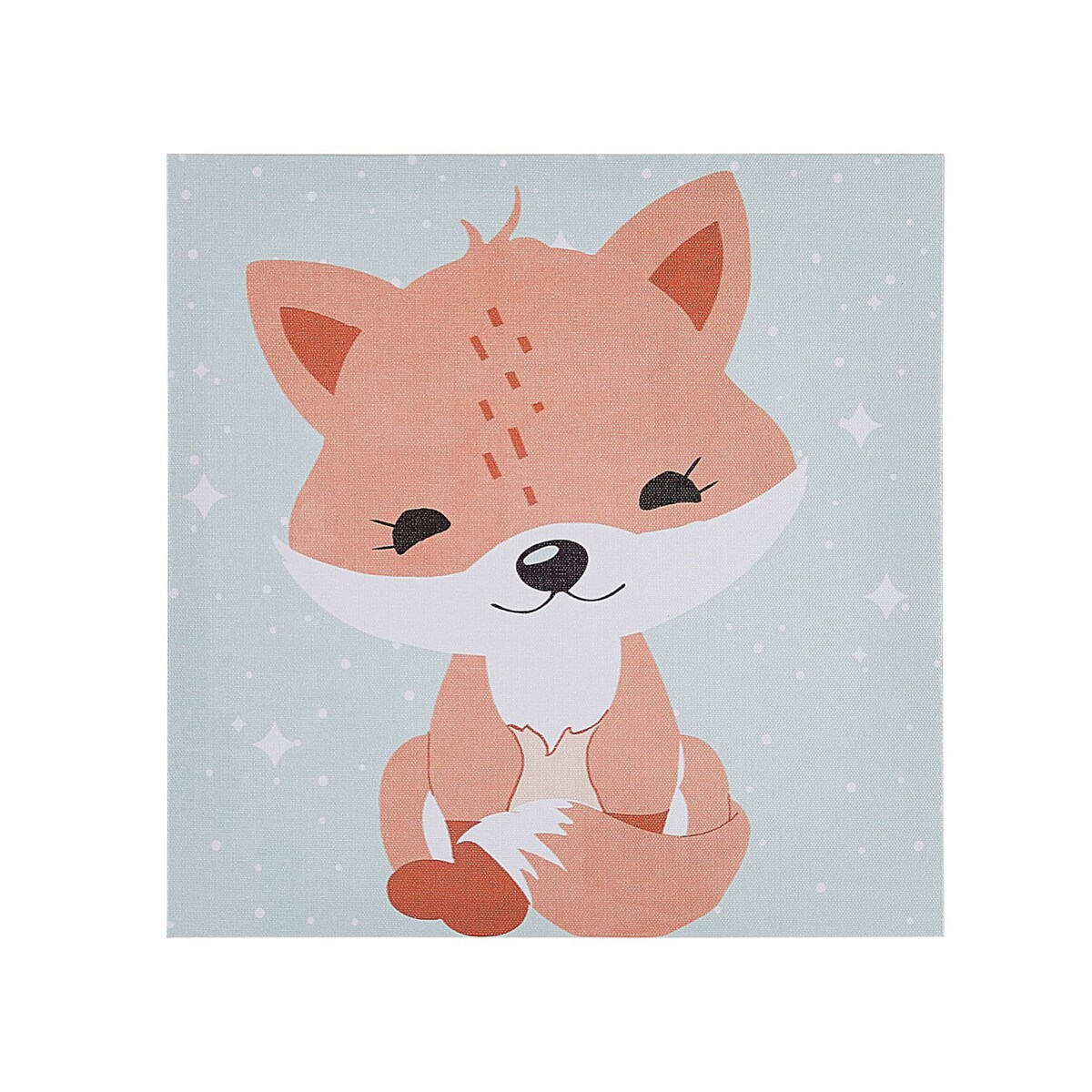 Zestaw 4 obrazów na płótnie zwierzęta 30 x 30 cm kolorowy BOMBI