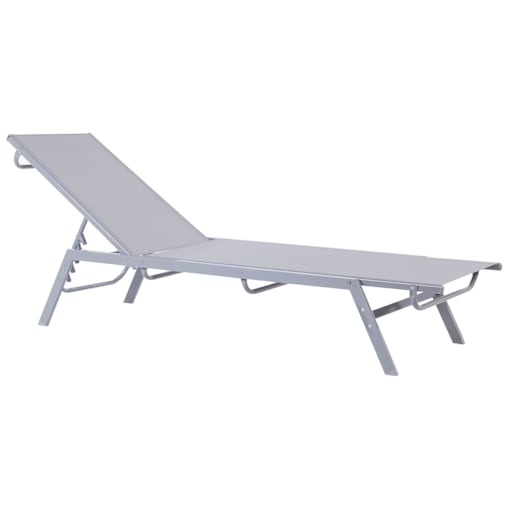 Leżak ogrodowy szary NOLI