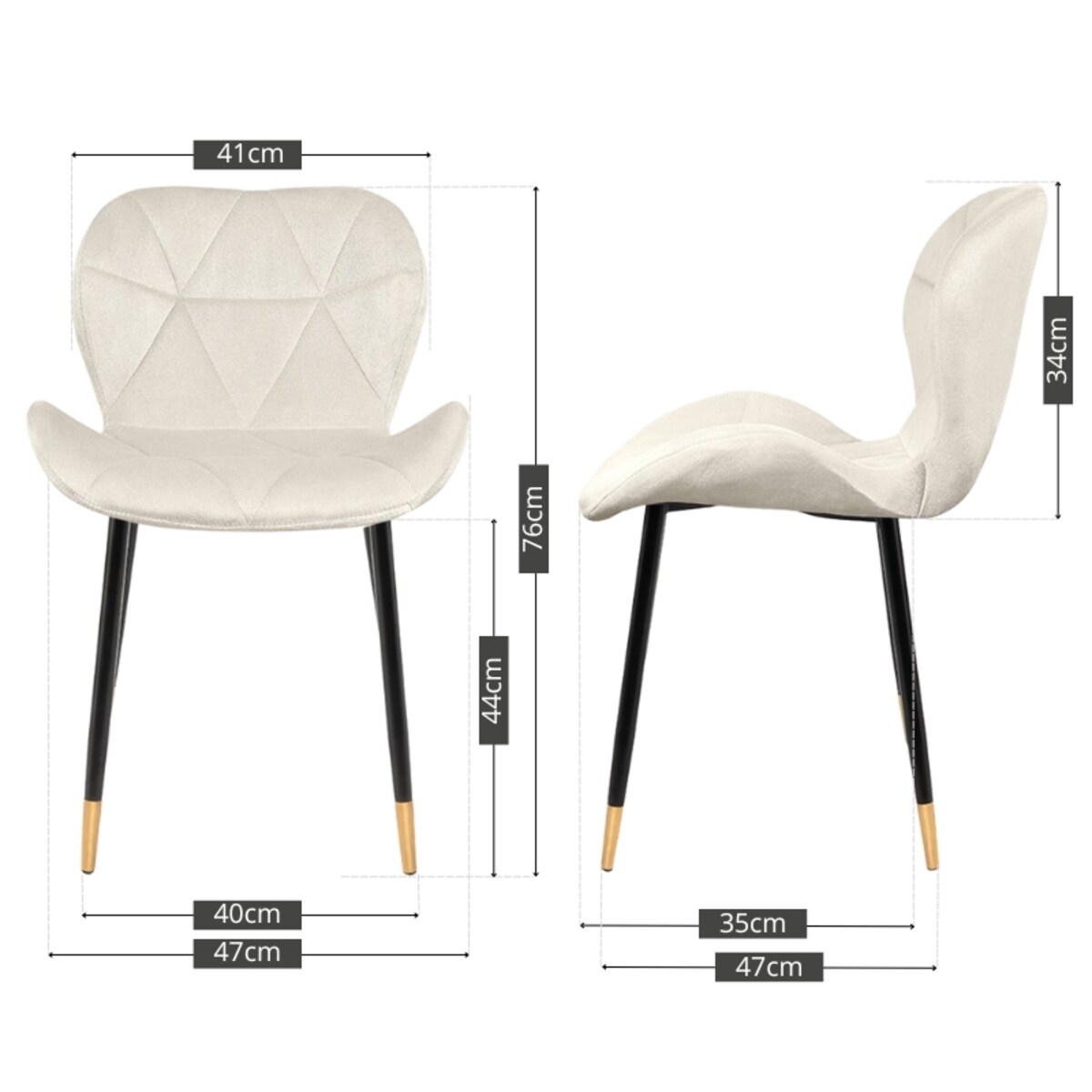 Krzesło tapicerowane beżowe welurowe pikowane nowoczesne do salonu jadalni