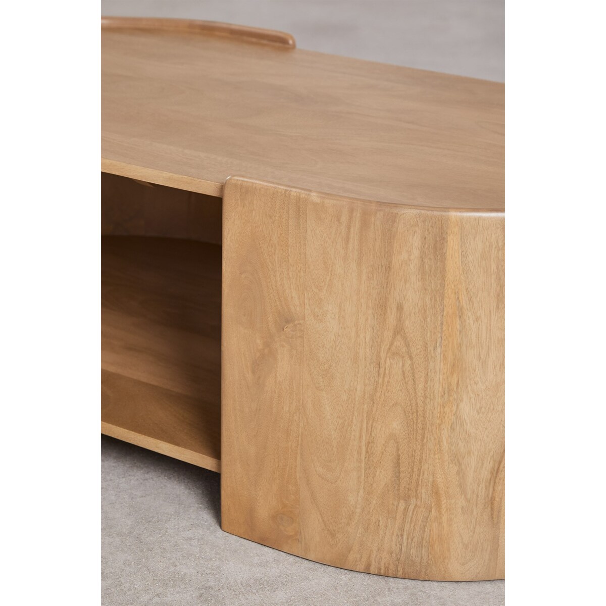 Owalny stolik kawowy 110x60 cm z drewna mango Sidney