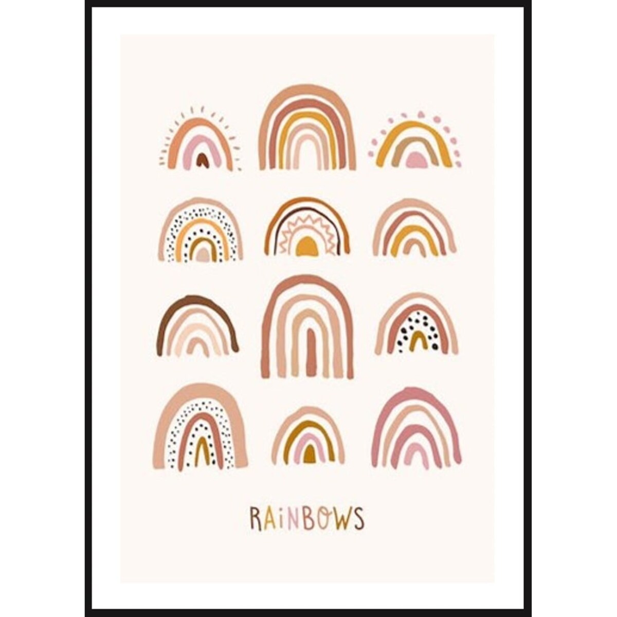 Poster Story, Plakat, Obraz - Ozdobne Tęcze, wymiary 30 x 42 cm