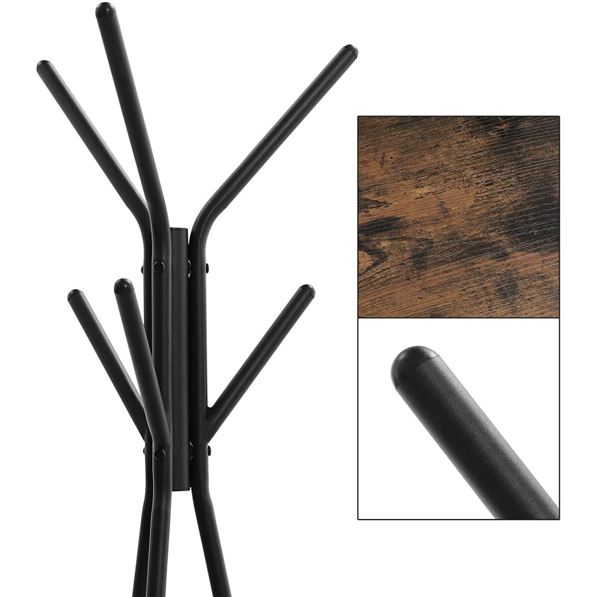 Wieszak Stojący Podłogowy Do Przedpokoju Brązowy