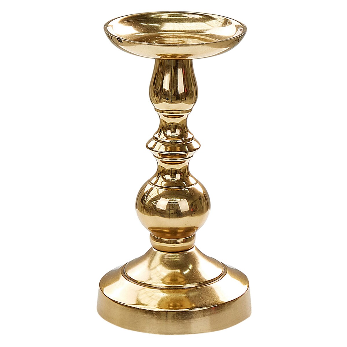 Zestaw 2 świeczników metalowy złoty DIRIN