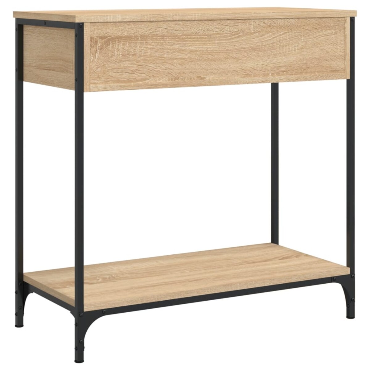 vidaXL Stolik konsolowy, dąb sonoma, 75x34,5x75 cm