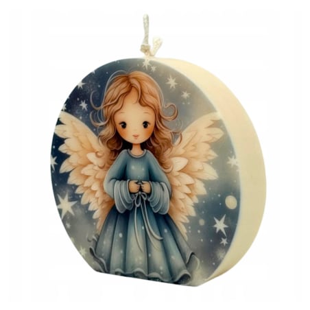 Prezent na Święta Aniołek Dekoracja Świąteczna Anioł Świeca Sojowa Ozdobna