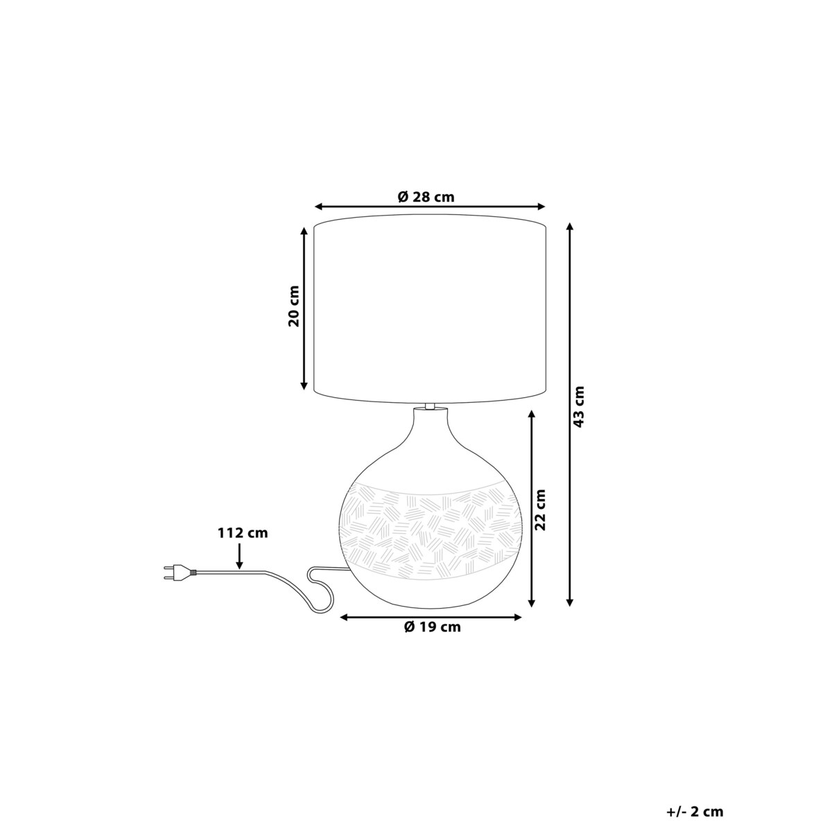 Lampka nocna porcelanowa srebrna YAKIMA
