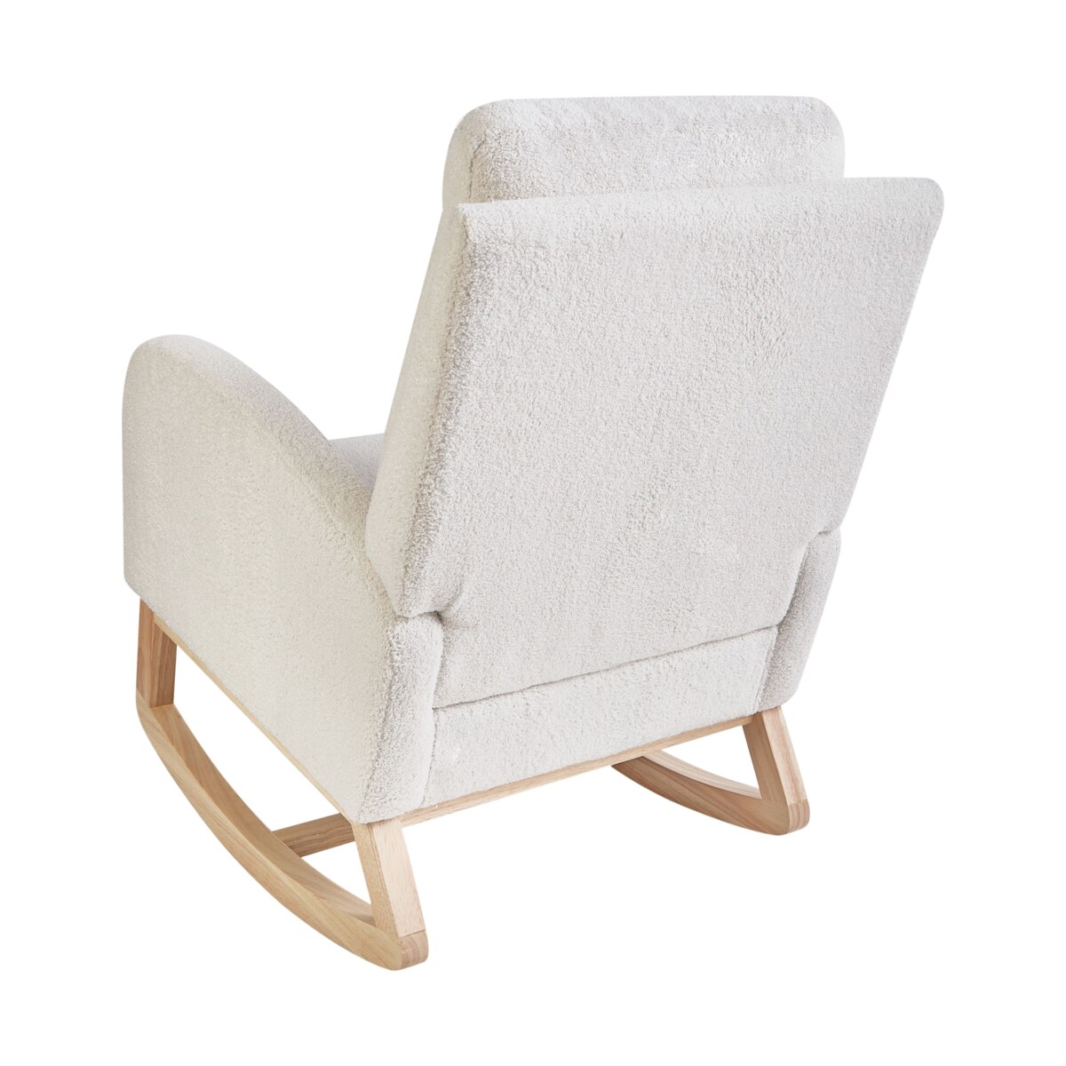 Fotel bujany ALSTA Boucle Złamana biel