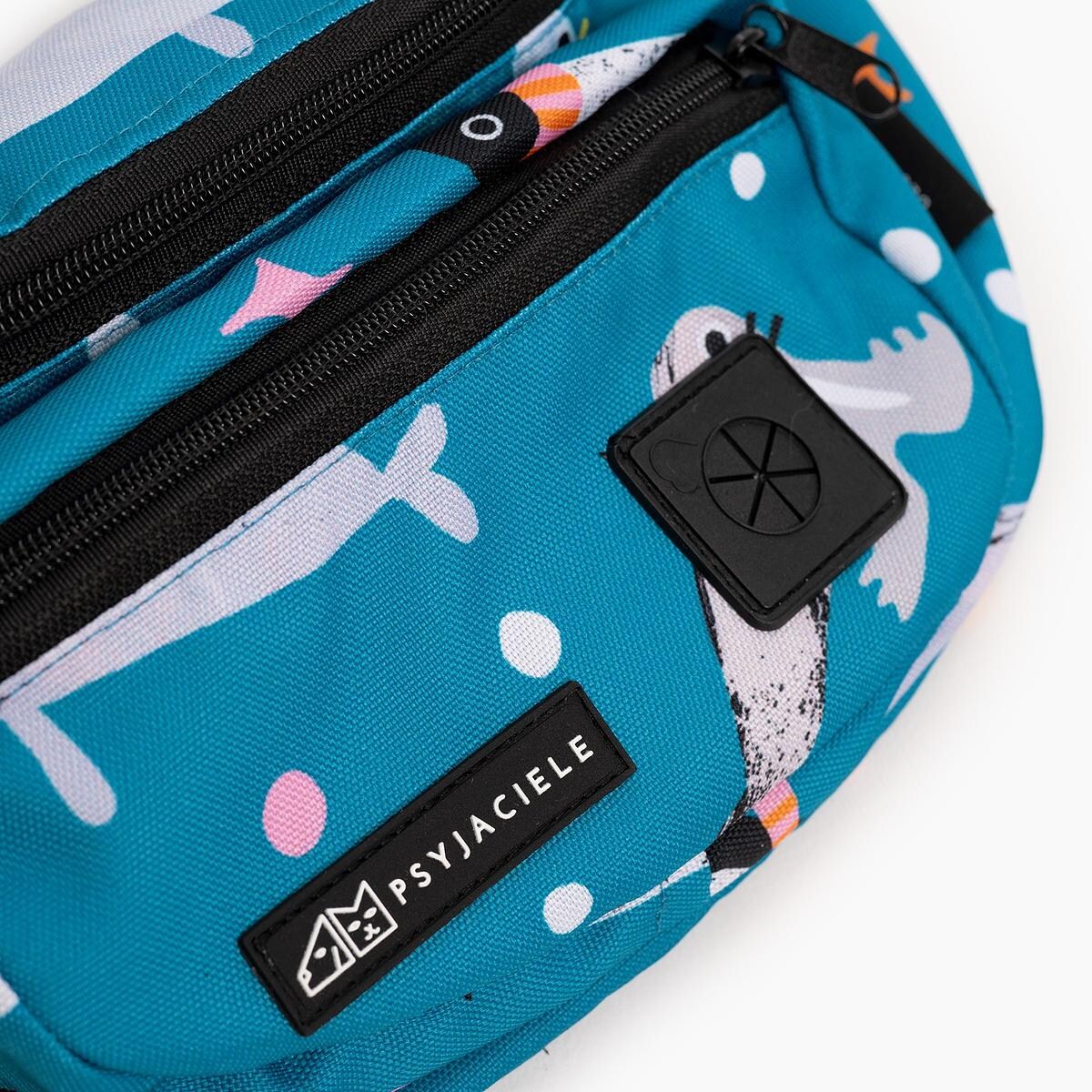 Nerka spacerowa z taśmowym paskiem "Łot de fok?"