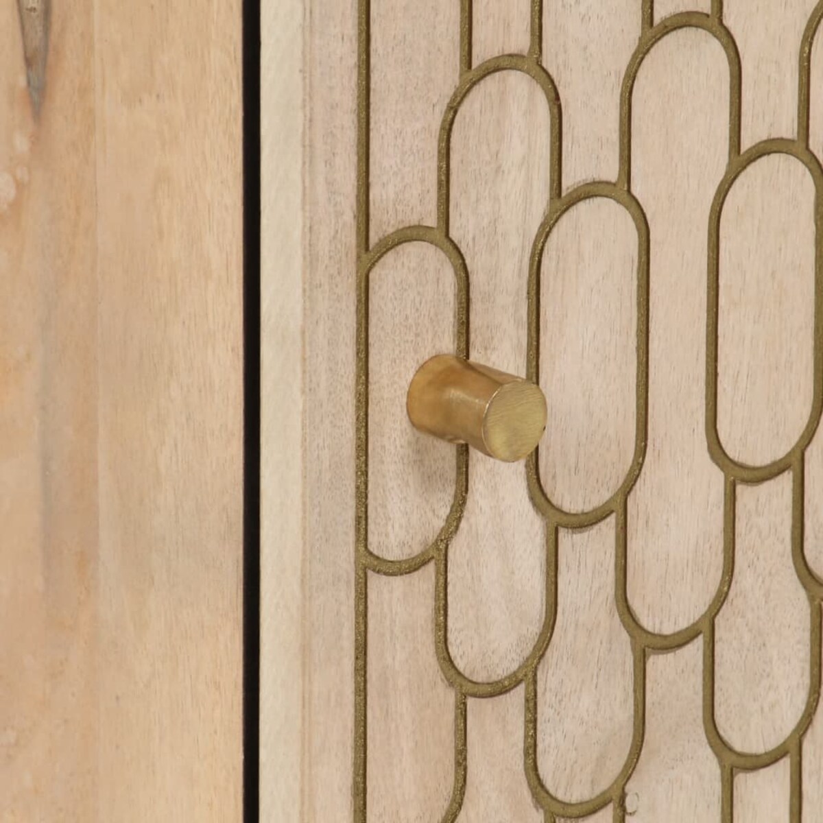 vidaXL Szafka łazienkowa, 38x33x160 cm, lite drewno mango