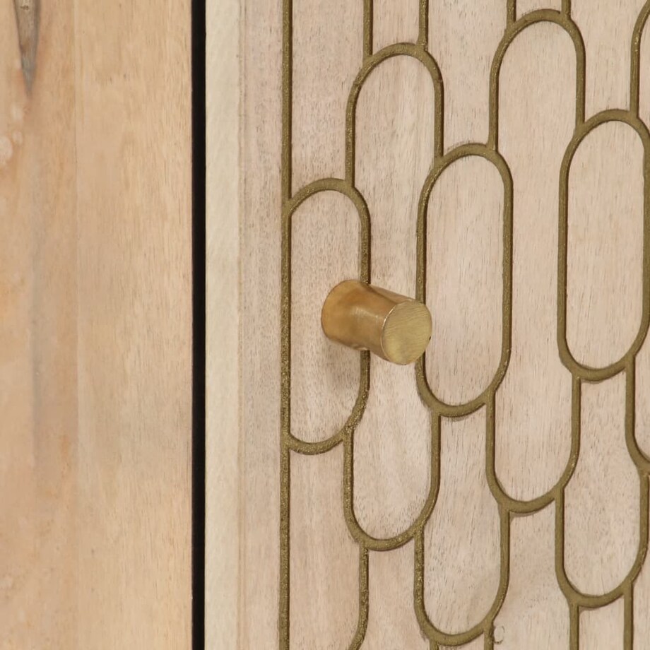 vidaXL Szafka łazienkowa, 38x33x160 cm, lite drewno mango