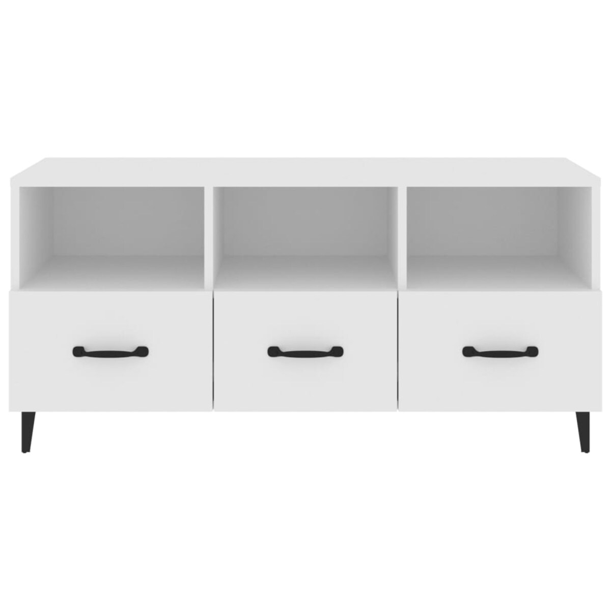 vidaXL Szafka pod TV, biała, 102x35x50 cm, materiał drewnopochodny