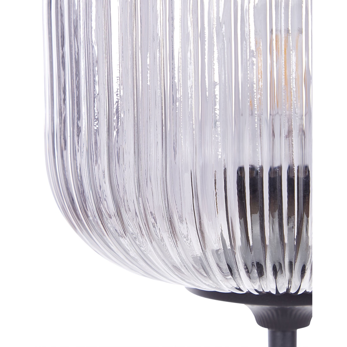 Lampka stołowa metalowa czarna TOSNA