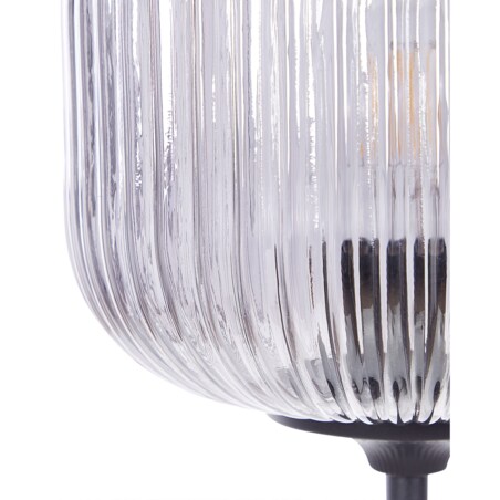 Lampka stołowa metalowa czarna TOSNA