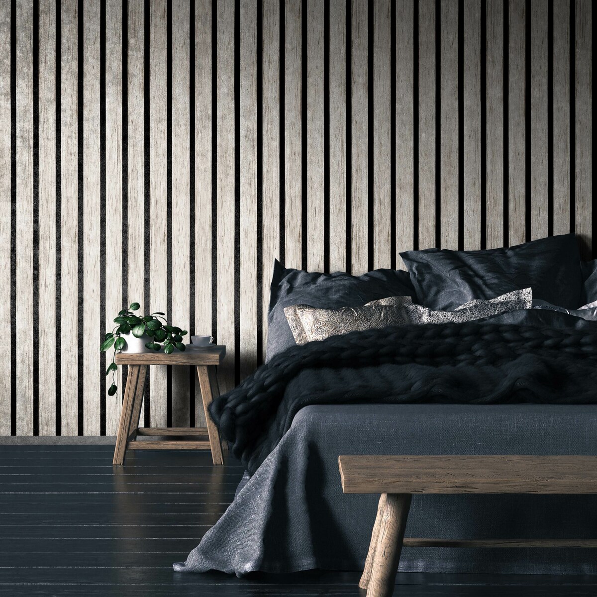 Tapeta Lamele Brzoza