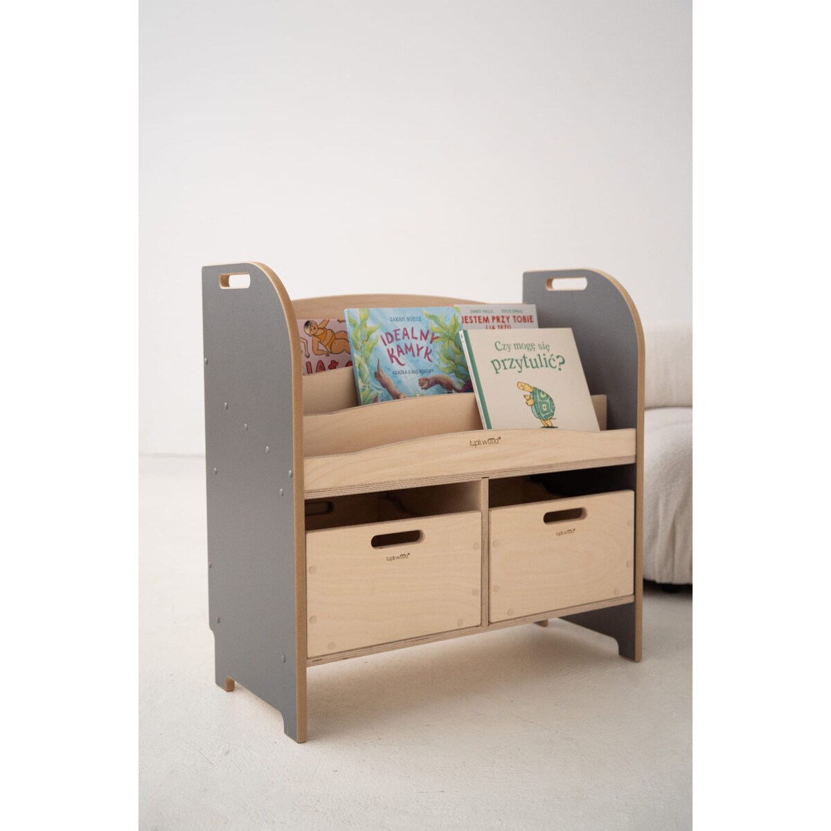 SMART - biblioteczka/regał montessori - szara