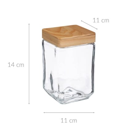 Pojemnik na sypkie produkty spożywcze, 1,25 L, szklany