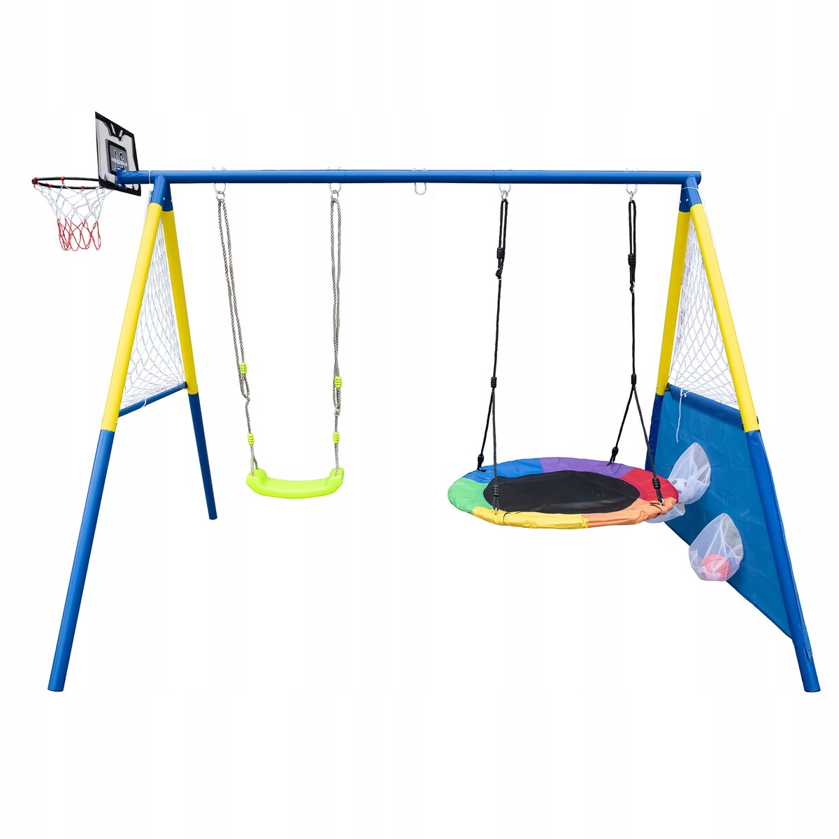 4 w 1 Huśtawka ogrodowa JUMI podwójna dla dzieci bujana