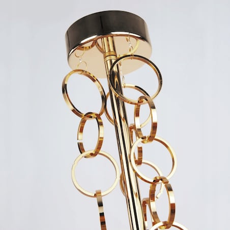 Lampa Wisząca Żyrandol Nowoczesny Black Gold 45Cm