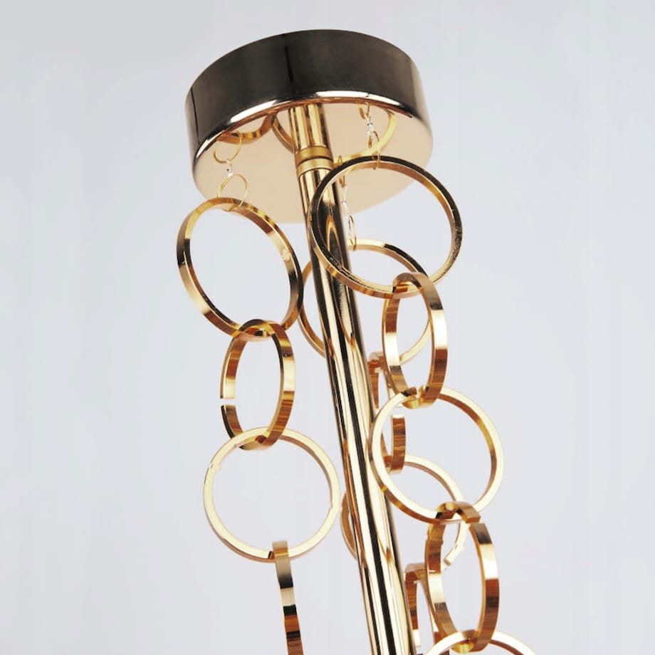Lampa Wisząca Żyrandol Nowoczesny Black Gold 45Cm