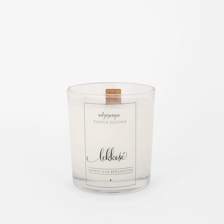 Świeca sojowa w szklance 180 ml - Lekkość HERBACIANA BERGAMOTKA