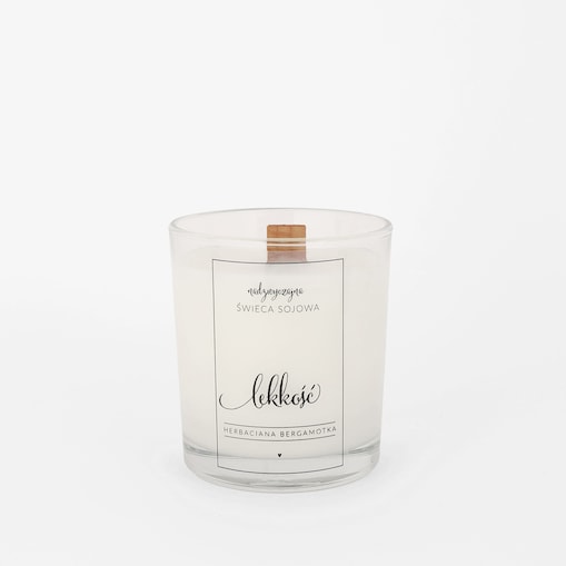 Świeca sojowa w szklance 180 ml - Lekkość HERBACIANA BERGAMOTKA