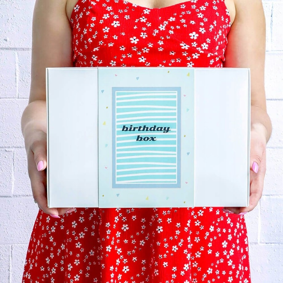 BOX prezentowy upominkowy z kawami herbatami zaparzaczem i kubkiem na 20 30 40 50 60 urodziny - na upominek prezent dla kobiety faceta dziewczyny koleżanki żony