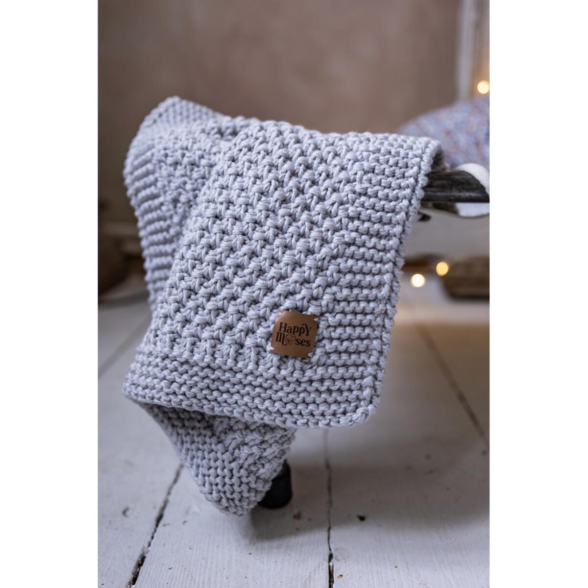 Kocyk Sensoryczny dla Noworodka - Jasnoszary - 70x50cm