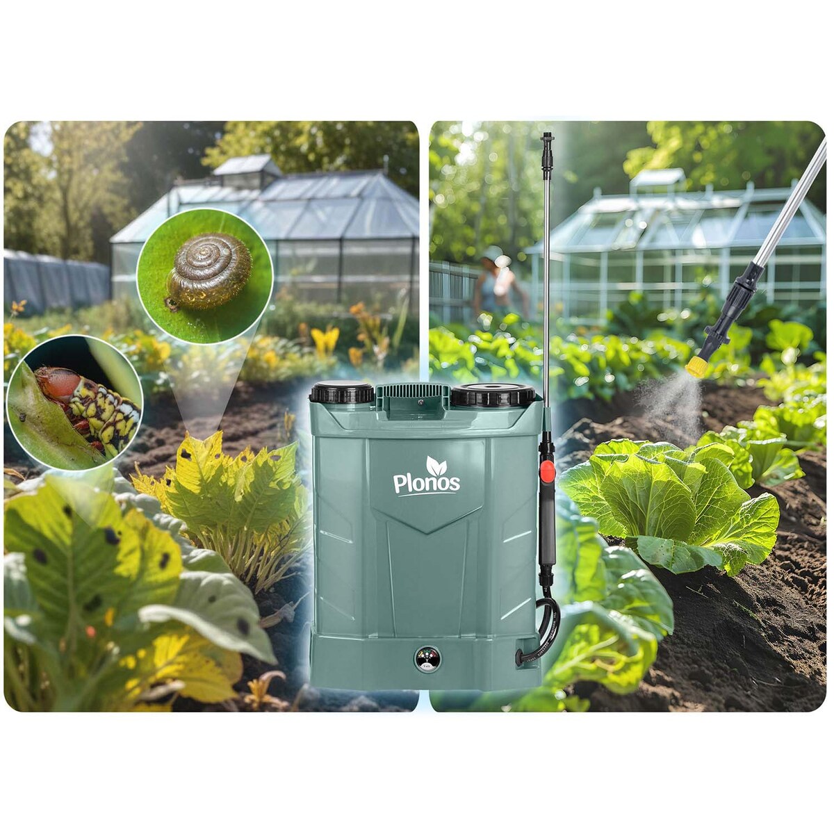 Opryskiwacz akumulatorowy Plonos PL-602 plecakowy elektryczny 16L 460201