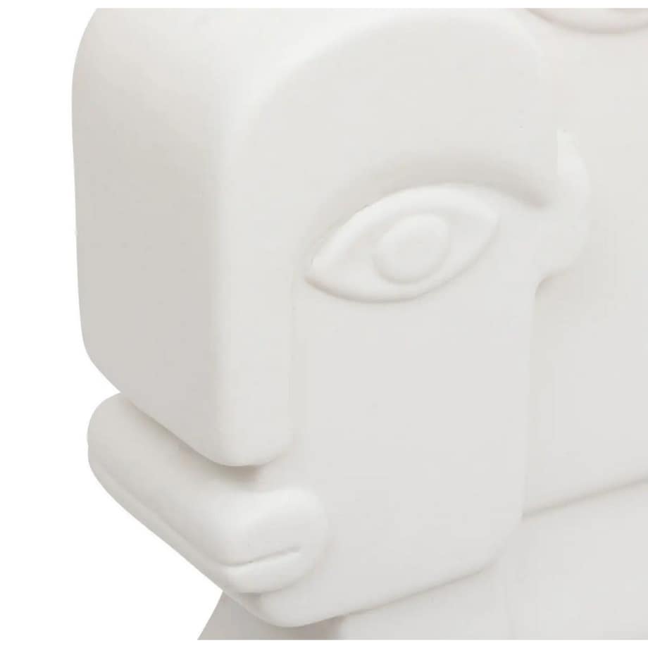 Figurka z dolomitu biała FACE 26 cm