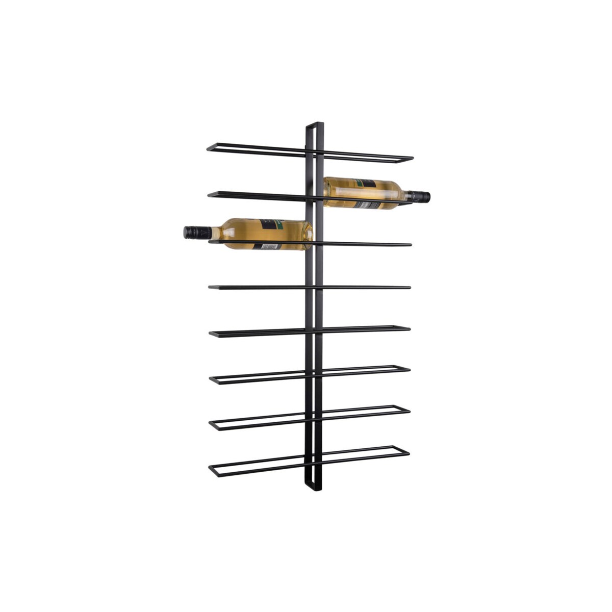 Wieszak na wino DUAL, na 16 butelek, 81 x 10 x 32,5 cm