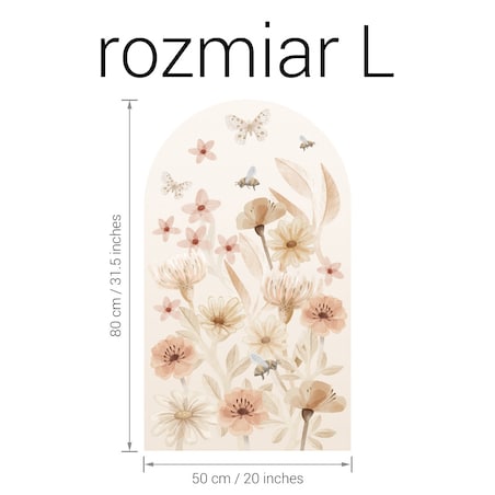 Naklejka na ścianę łuk Łąka L