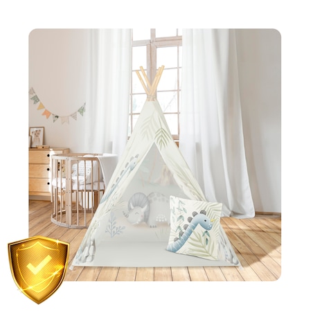 Tipi namiot dla dzieci teepee wigwam stabilizator dinozaur Nukido