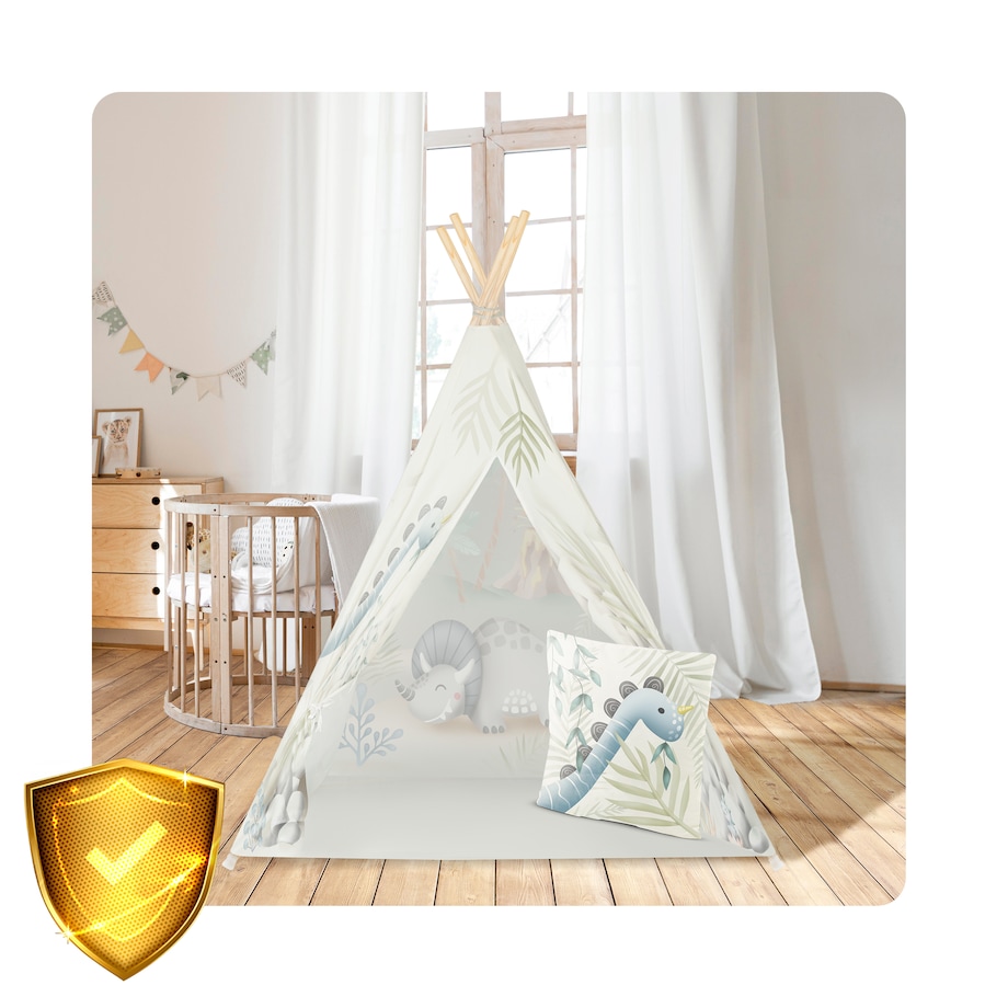 Tipi namiot dla dzieci teepee wigwam stabilizator dinozaur Nukido