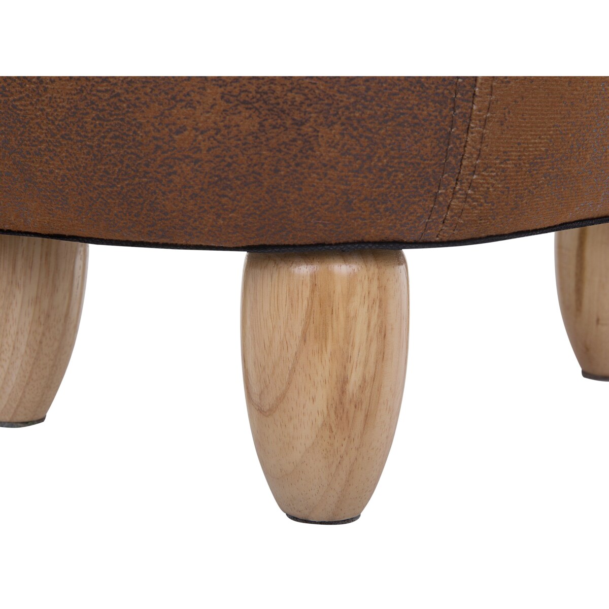 Pufa zwierzak ze schowkiem ekoskóra jasnobrązowa COW