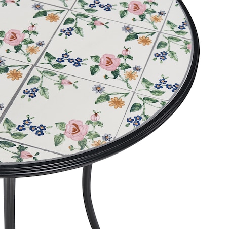 Stolik bistro COLLIO 60 cm 60 cm Metal Czarny