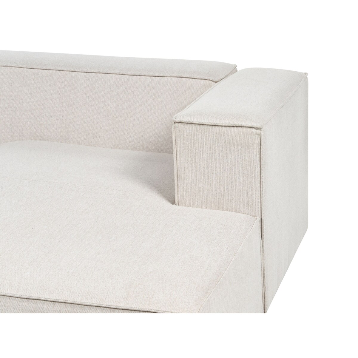 Narożnik 2-osobowy prawostronny beżowy VERNON