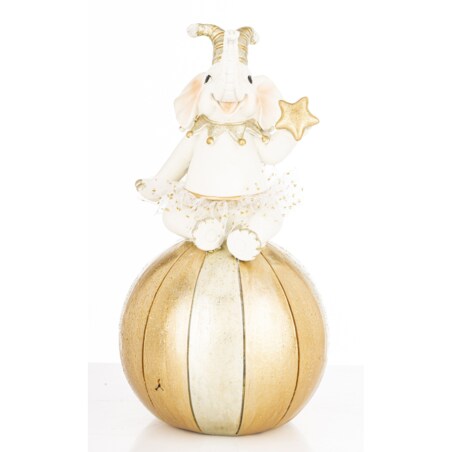 Figurka - słoń na piłce 18,5x9,5x9,5 cm CIRCO-2