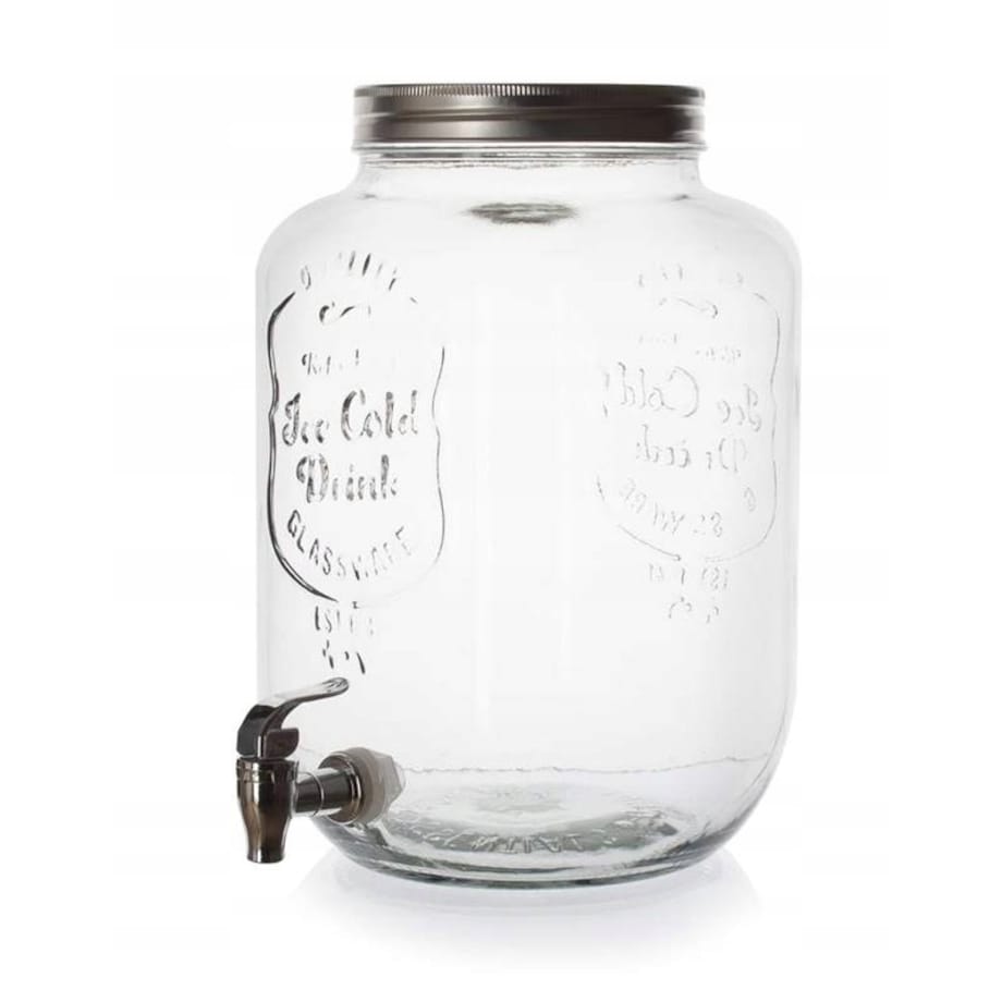 SŁOIK 8 L z kranikiem POJEMNIK SZKLANY NA PRZYJĘCIE święta nowy rok napoje