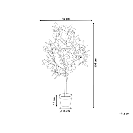 Sztuczna roślina LEMON TREE 105 cm Zielony