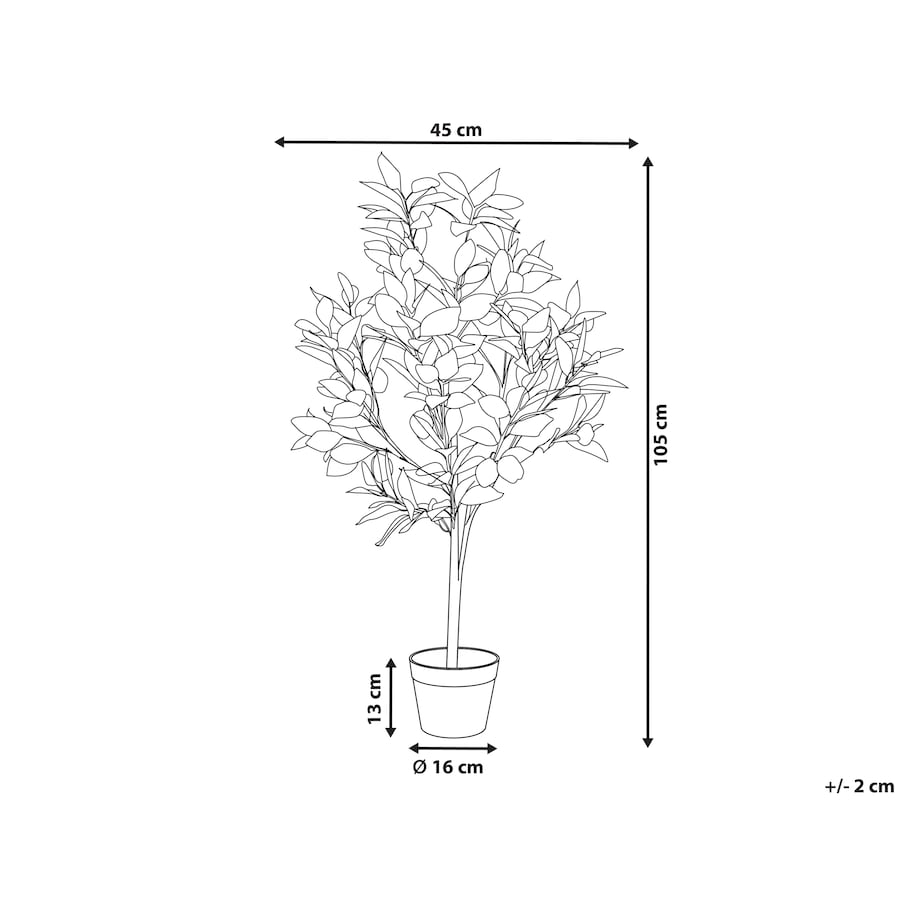 Sztuczna roślina LEMON TREE 105 cm Zielony