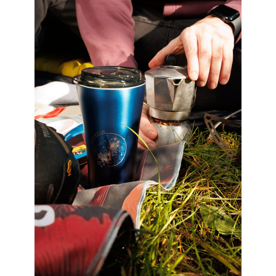 Kubek termiczny na kawę Dr.Bacty Apollo 2.0 - "Skorpion" - 360 ml - Monaco Blue